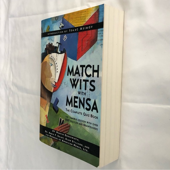 Match Wits With Mensa the Complete Quiz Book by Marvin Grosswirth Paperback Book - Picture 4 of 4
